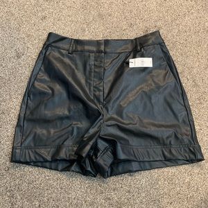 Express leather hot shorts